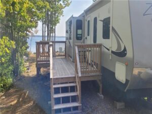 Roulotte du site #1 à louer au Camping Les Maisonnettes - Vacances Nouveau-Brunswick