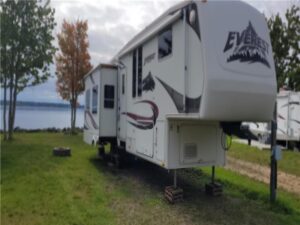 Roulotte du site #3 à louer au Camping Les Maisonnettes - Vacances Nouveau-Brunswick
